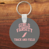 Girls Varsity Track en Field Sleutelhanger (Voorkant)