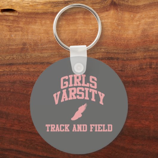 Girls Varsity Track en Field Sleutelhanger (Voorkant)