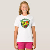 Girls Veggie Love Cami T-shirt (Voorkant volledig)
