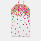 Girl's Verjaardagsfeestje Dank u gunsttags Cadeaulabel (Achterkant)