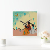 Girls Vierkante Klok (Huis)