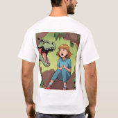 Girls vs Beast in the Mountain Realm T-shirt (Achterkant)
