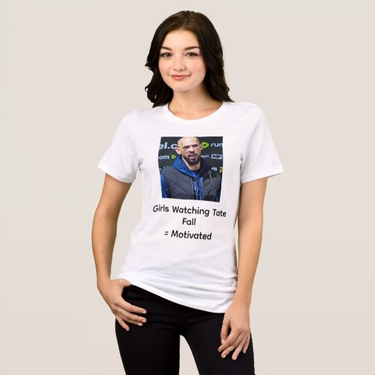 Girls Watching Tate Fall: Motivated Tri-Blend Shirt (Voorkant volledig)
