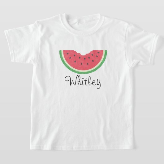 Girls Waterverf Watermelon T-shirt (Laagn)