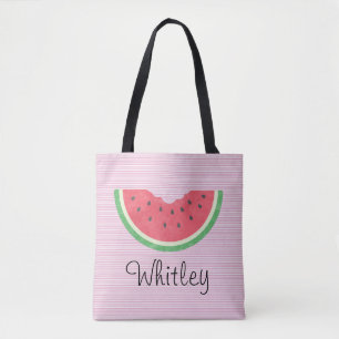 Girls Waterverf Watermelon T-Shirt Beach Towel Tote Bag