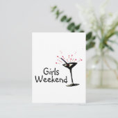 Girls Weekend Briefkaart (Staand voorkant)