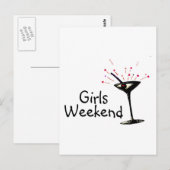 Girls Weekend Briefkaart (Voorkant / Achterkant)