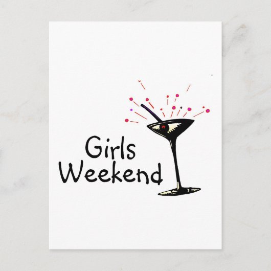 Girls Weekend Briefkaart (Voorkant)