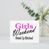 Girls Weekend Briefkaart (Staand voorkant)