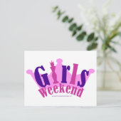 Girls Weekend Briefkaart (Staand voorkant)