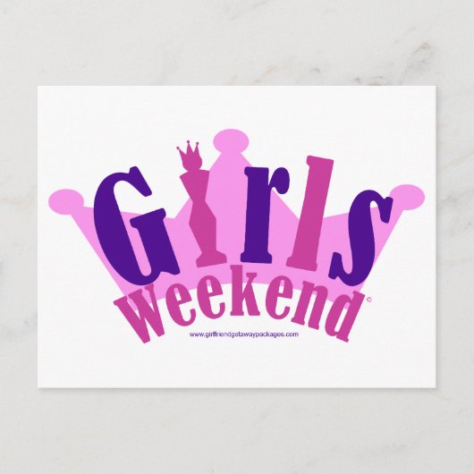 Girls Weekend Briefkaart (Voorkant)