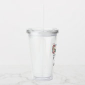 Girls Weekend Cheetah Print Girls reisweg Acryl Drinkbeker (Rechts)