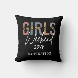 Girls Weekend Cheetah Print Girls reisweg Kussen