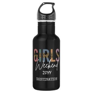Girls Weekend Cheetah Print Girls reisweg Waterfles
