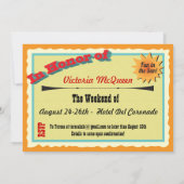 Girls Weekend Getaway Kaart (Achterkant)