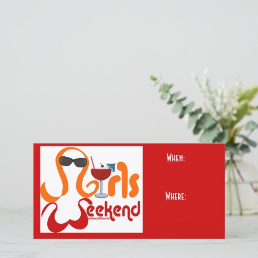 Girls Weekend Invitation (Staand voorkant)