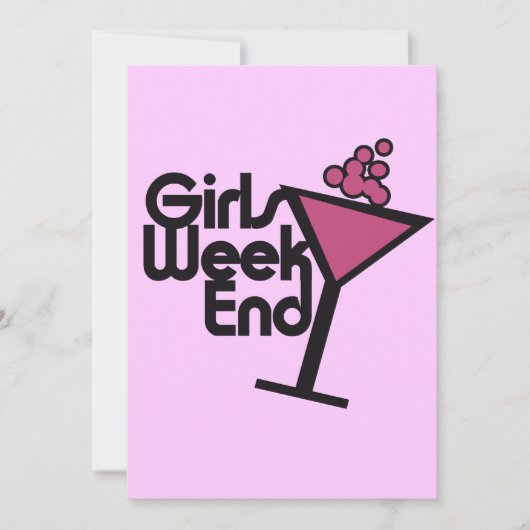 Girls Weekend Kaart (Voorkant)