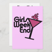 Girls Weekend Kaart (Voorkant / Achterkant)