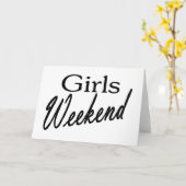 Girls Weekend Kaart (Gele Bloem)