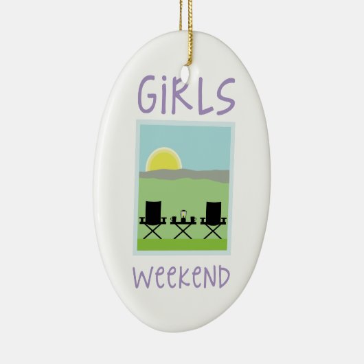 Girls Weekend Keramisch Ornament (Rechts)