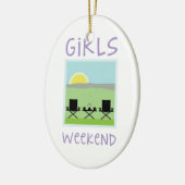 Girls Weekend Keramisch Ornament (Links)