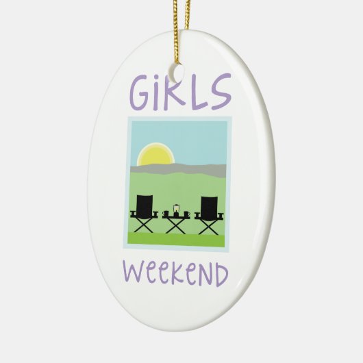 Girls Weekend Keramisch Ornament (Links)