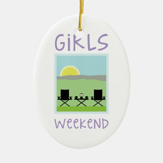 Girls Weekend Keramisch Ornament (Voorkant)