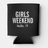 Girls Weekend Koelbox | Modern Black Blikjeskoeler (Voorkant)