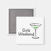 Girls Weekend Martini Magneet (Voorkant / Achterkant)