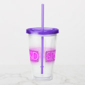 GIRLS WEEKEND Neon LED Bord  Acryl Drinkbeker (Rechts)