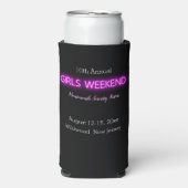 GIRLS WEEKEND Neon LED Sign Aangepast Aangepast Seltzer Blikjeskoeler (Seltzer Voorkant)