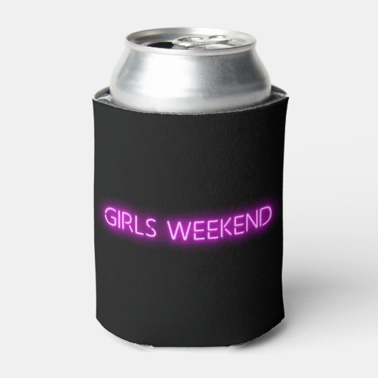 GIRLS WEEKEND Neon LED Sign Blikjeskoeler (Blikje Voorkant)