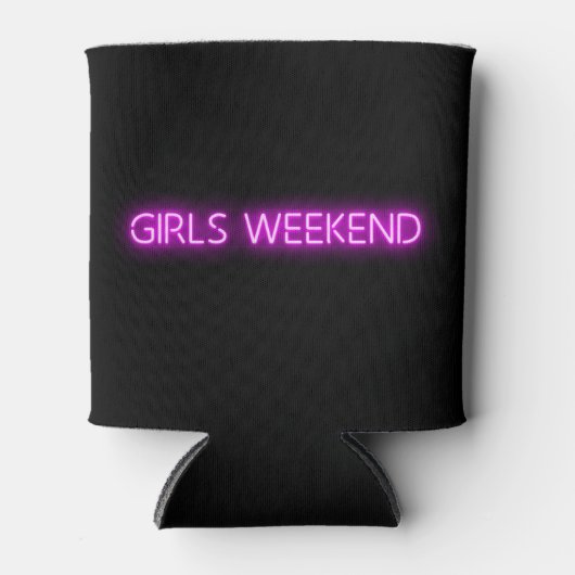 GIRLS WEEKEND Neon LED Sign Blikjeskoeler (Voorkant)
