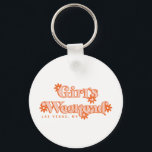 Girls Weekend Retro Modern Bachelorette Party Sleutelhanger<br><div class="desc">Deze sleutelhanger accessoire maakt het perfecte gunst of cadeau bij je volgende ritje voor 's avonds. Hij is uitgerust met een geïnspireerd groovy oranje dagblad van 70 en een trendy en retromodern geïnspireerd lettertype. Pas de objecten eenvoudig aan met uw stad en staat in de bovenstaande persoonlijke instellingen.</div>