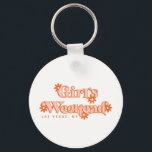 Girls Weekend Retro Modern Bachelorette Party Sleutelhanger<br><div class="desc">Deze sleutelhanger accessoire maakt het perfecte gunst of cadeau bij je volgende ritje voor 's avonds. Hij is uitgerust met een geïnspireerd groovy oranje dagblad van 70 en een trendy en retromodern geïnspireerd lettertype. Pas de objecten eenvoudig aan met uw stad en staat in de bovenstaande persoonlijke instellingen.</div>