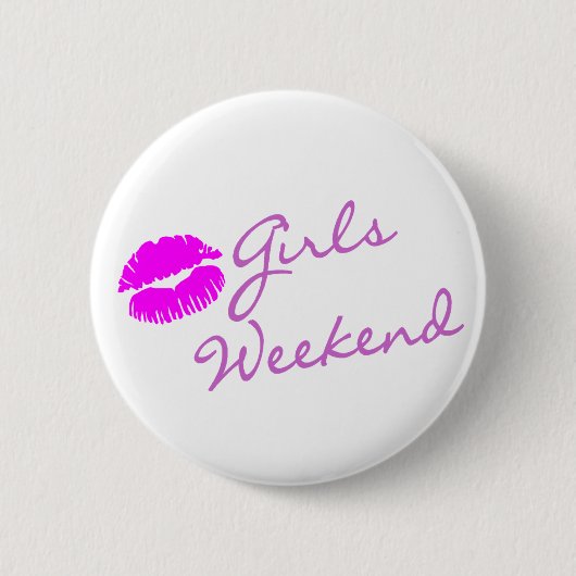 Girls Weekend Ronde Button 5,7 Cm (Voorkant)