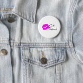 Girls Weekend (roze lips) Ronde Button 5,7 Cm (In situ)