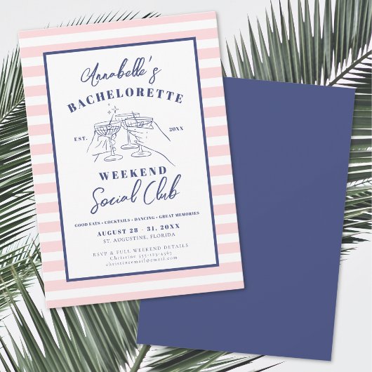 Girls Weekend Social Club vrijgezellenfeest Kaart