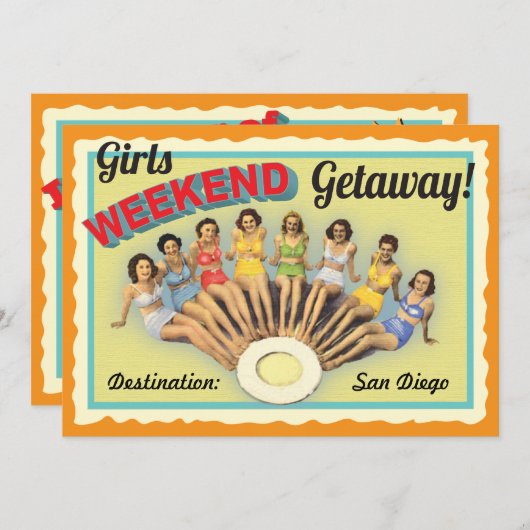 Girls Weekend Uitnodiging