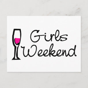 Girls Weekend (wijn) Briefkaart