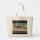 Girl's Weekend Zomer Vakantie op het strand Grote Tote Bag (Achterkant)