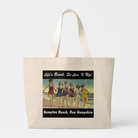 Girl's Weekend Zomer Vakantie op het strand Grote Tote Bag (Achterkant)