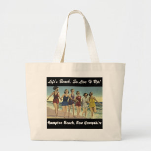 Girl's Weekend Zomer Vakantie op het strand Grote Tote Bag