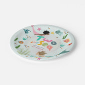 Girls Whimsical Under the Sea 2nd Birthday Papieren Bordje (Gekanteld)