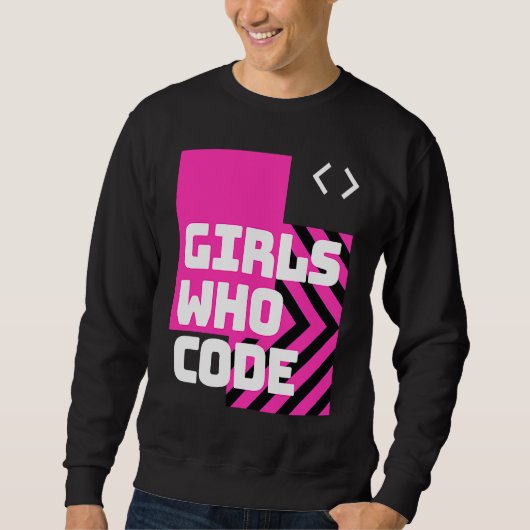 Girls who code the cool  computer trui (Voorkant)