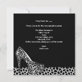 Girls Wild Night Out Roze Schoenen Champagne Kaart (Achterkant)