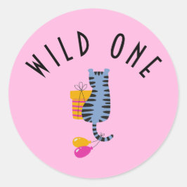 Girl's Wild One Eerste Verjaardag Sticker