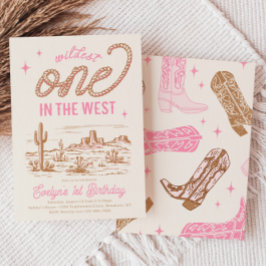 Girl's Wildest One in the West Uitnodiging