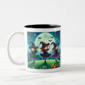 Girls Will Be Girls beroemd gemaakt door Witchs in Tweekleurige Koffiemok (Links)