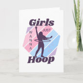 GIRLS willen gewoon Wenskaart HOOP Kaart (Voorkant)
